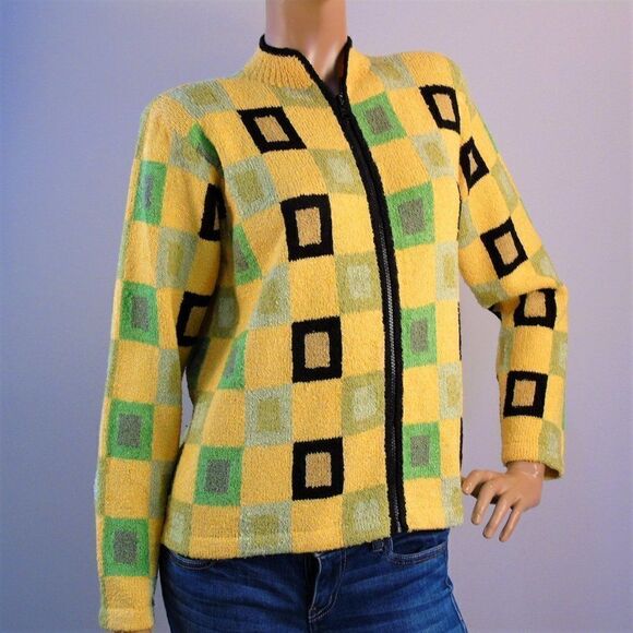 South Cotton Light Sweater Jacket Zip Up Cardigan - Picture 1 of 6